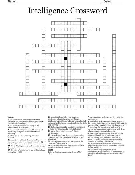 Source of intelligence crossword clue. Things To Know About Source of intelligence crossword clue. 